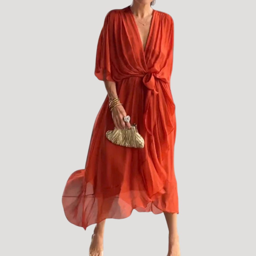Adrienne | Robe midi donna fluida senza tempo