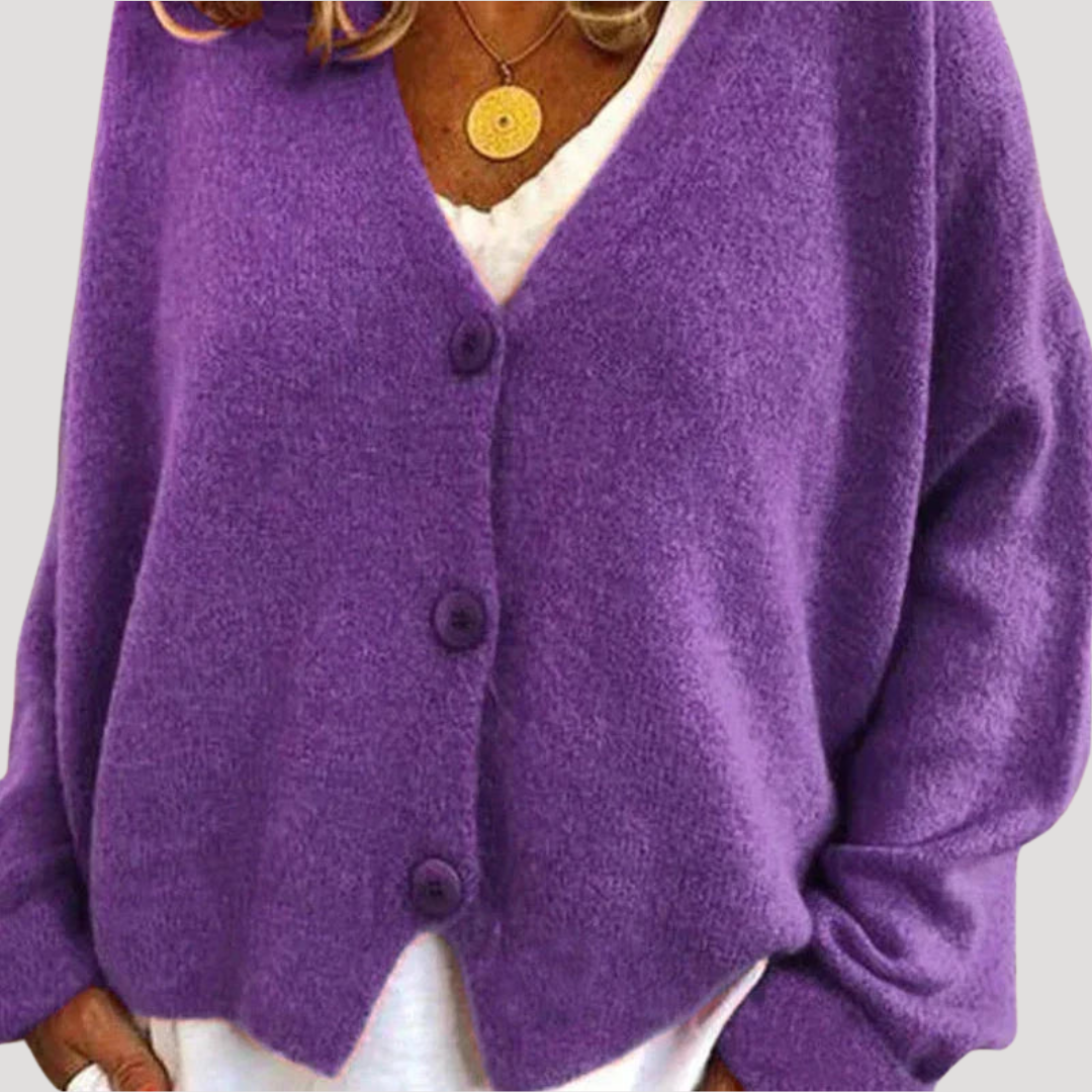 Irene | Cardigan Donna Bottonato Taglio Casual