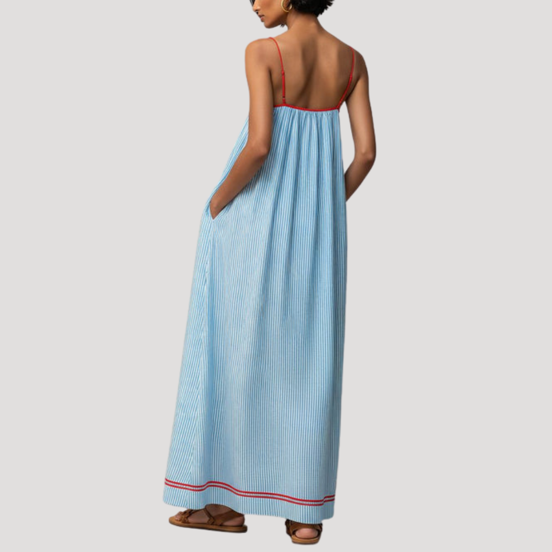 Ava | Abito Lungo a Righe Senza Maniche Donna