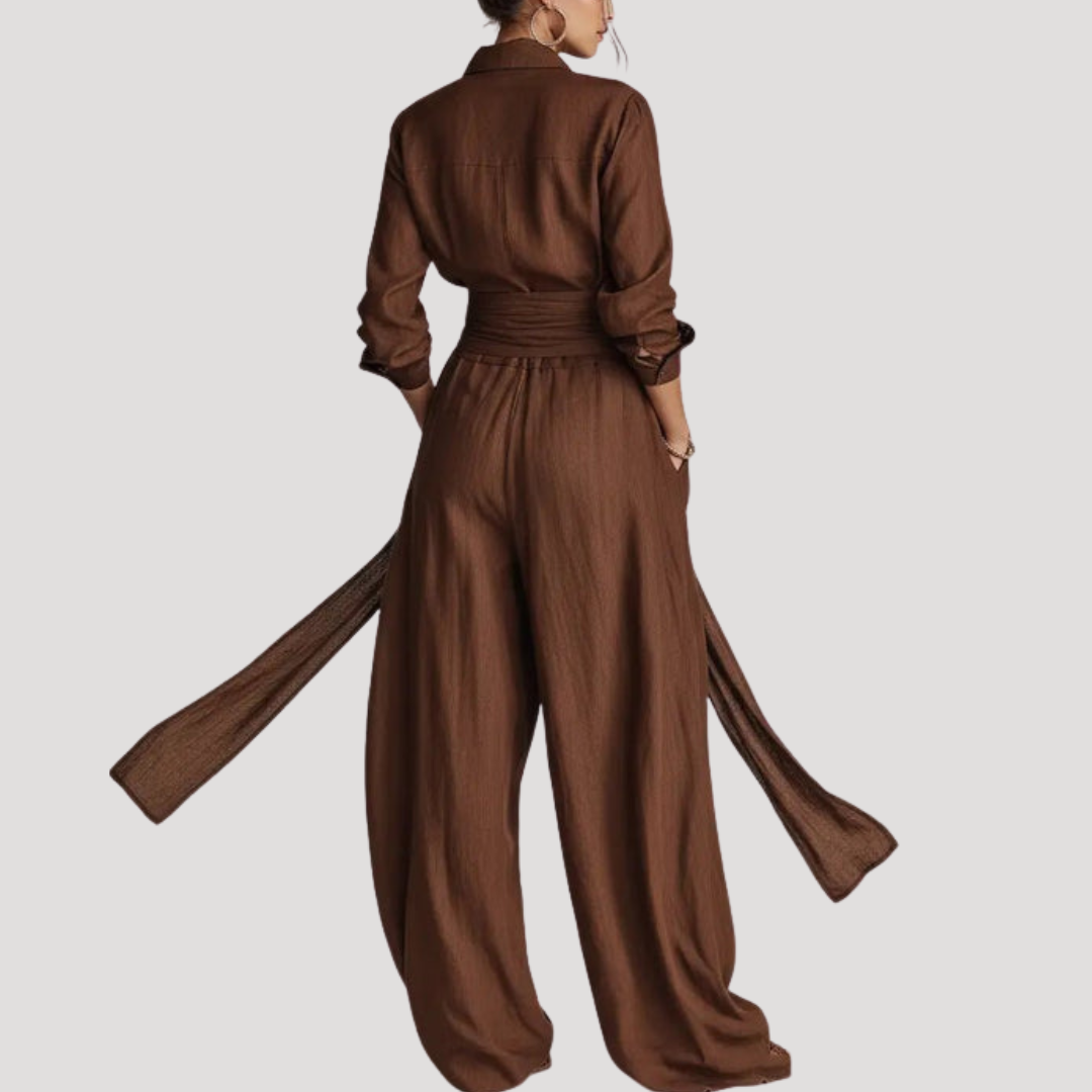 Salome | Completo Donna Camicia e Pantaloni Larghi