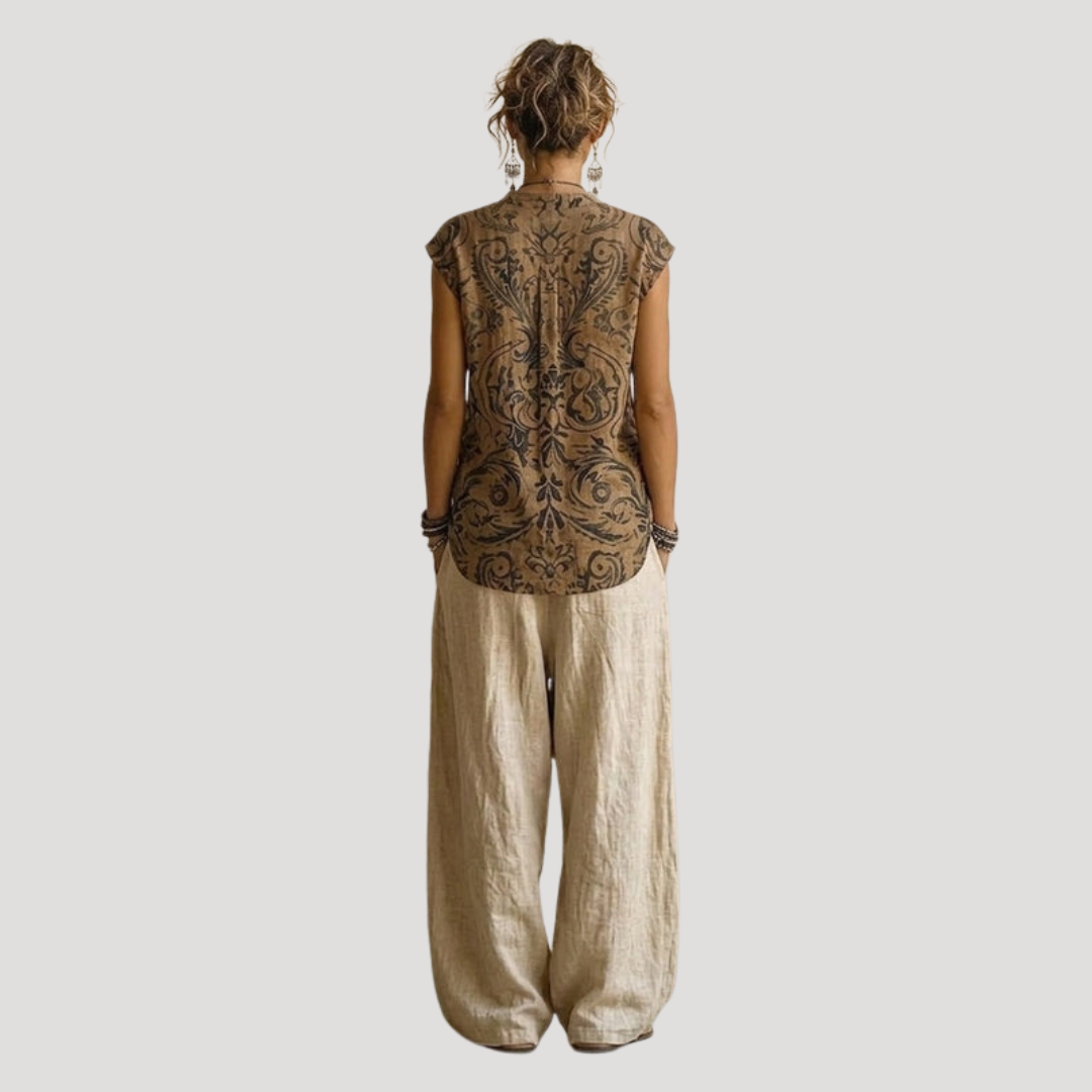 Viola | Completo in Lino Coordinato per Donna in Vacanza