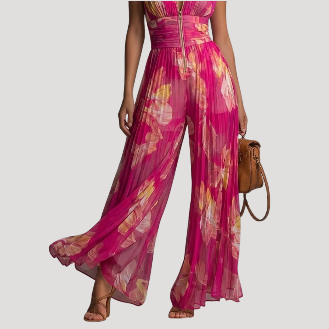 Bonnie | Combinazione Donna Floreale Elegante Con Zip