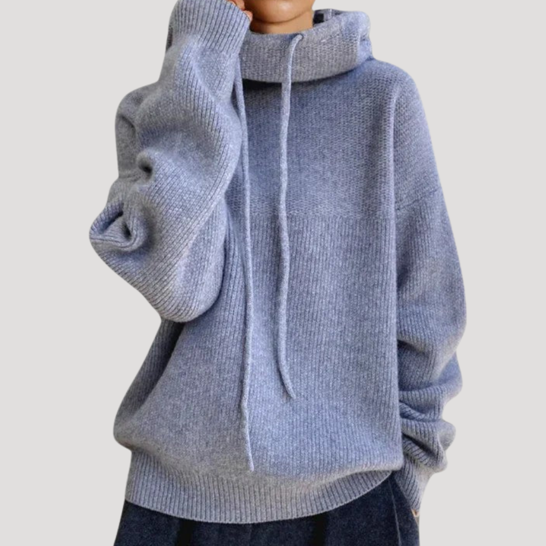 Maryse | Pull Donna Cocooning con Cappuccio Casual