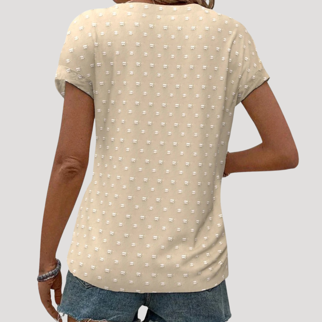 Rossella | Blusa da Lavoro Donna Col V Stampata