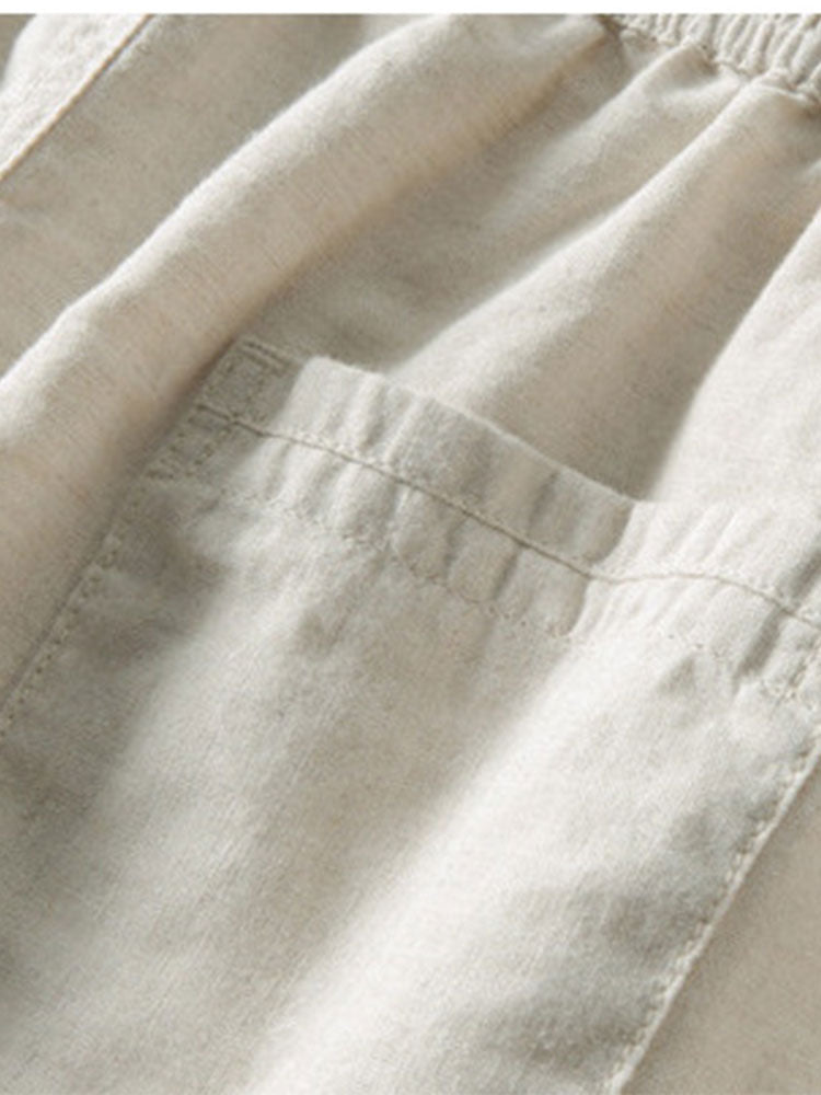 Domenico | Completo camicia a righe e pantaloni con coulisse da uomo