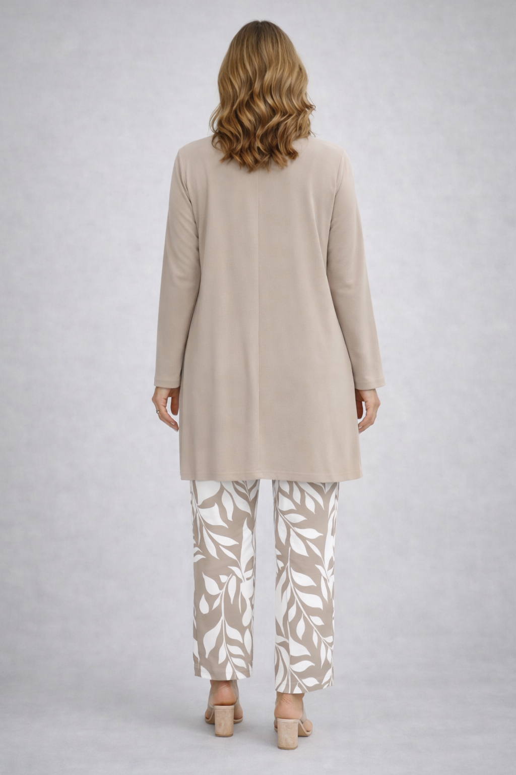 Silvana | Completo 3 pezzi con pantalone stampato per donna