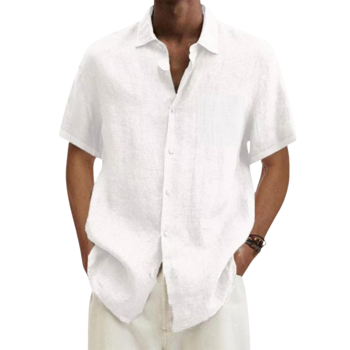 Federico | Camicia a maniche corte con tasca da uomo