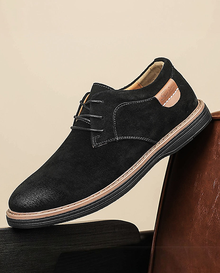 Valdemaro | Scarpe derby stringate con suola in gomma da uomo