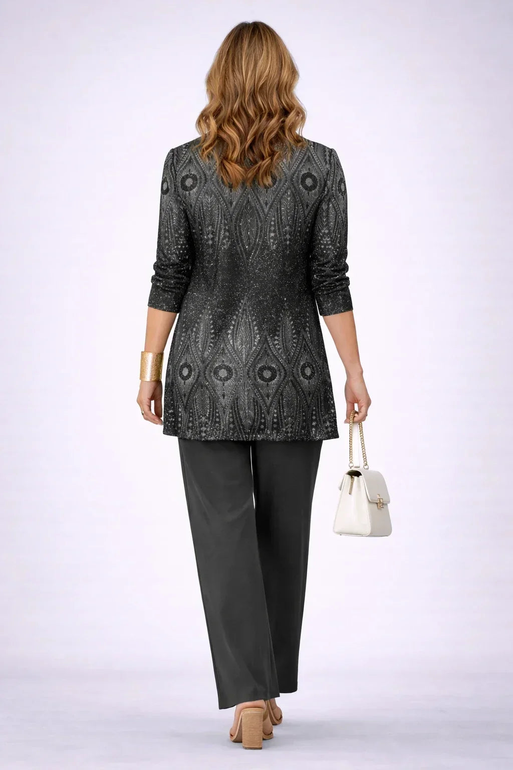 Vera | Completo 3 pezzi con cardigan paisley per donna