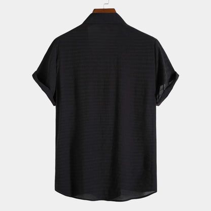 Mario | Camicia a maniche corte con colletto e bottoni da uomo