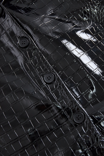 Sorenti | Camicia Lucida Effetto Coccodrillo da Donna