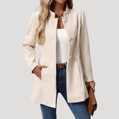 Wanda | Cappotto Donna Buttonato con Collo Alto