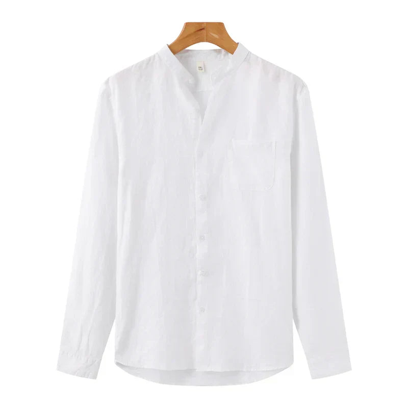 Andrea | Camicia a maniche lunghe con taschino da uomo