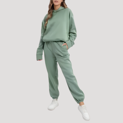 Cloe | Completo Donna Casual Felpa con Cappuccio e Pantaloni Jogging