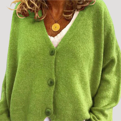 Irene | Cardigan Donna Bottonato Taglio Casual