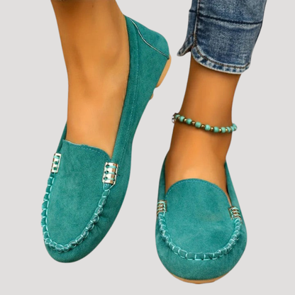 Celeste | Scarpe Basse Donna Cuciture Visibili Casual