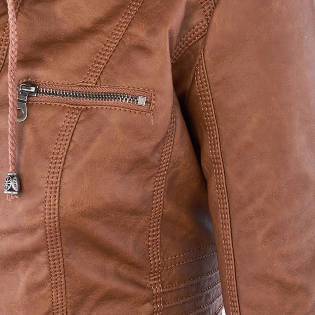 Lisette | Giacca Biker Donna Slim Fit con Dettagli Zip