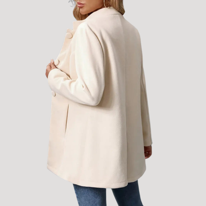 Wanda | Cappotto Donna Buttonato con Collo Alto