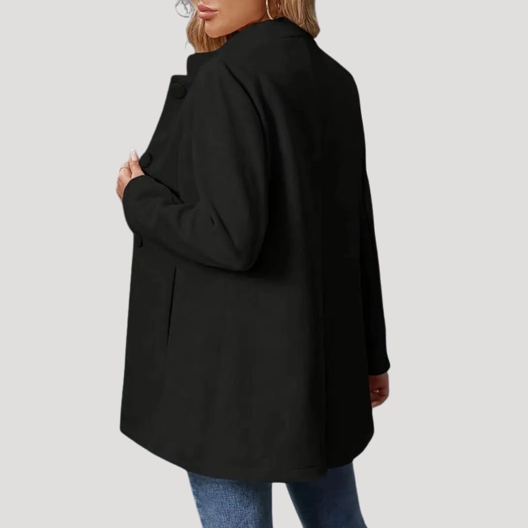 Wanda | Cappotto Donna Buttonato con Collo Alto