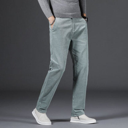 Marcello | Pantaloni effetto velluto a coste a vita media da uomo