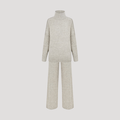Gina | Completo Donna in Maglia Pullover Oversize e Pantaloni Larghi