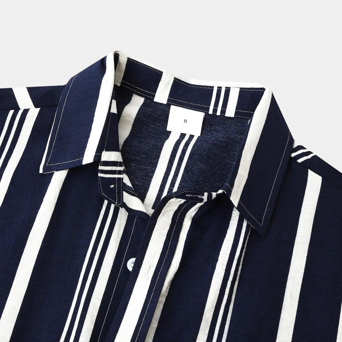Manuel | Camicia a righe verticali a maniche corte da uomo