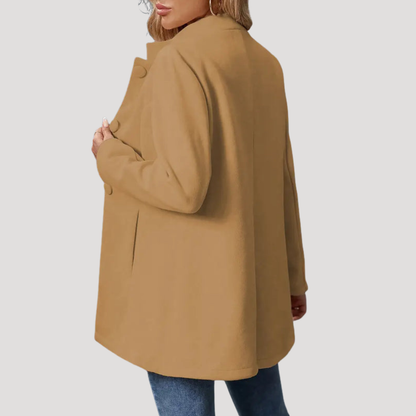 Wanda | Cappotto Donna Buttonato con Collo Alto