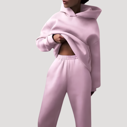 Cloe | Completo Donna Casual Felpa con Cappuccio e Pantaloni Jogging