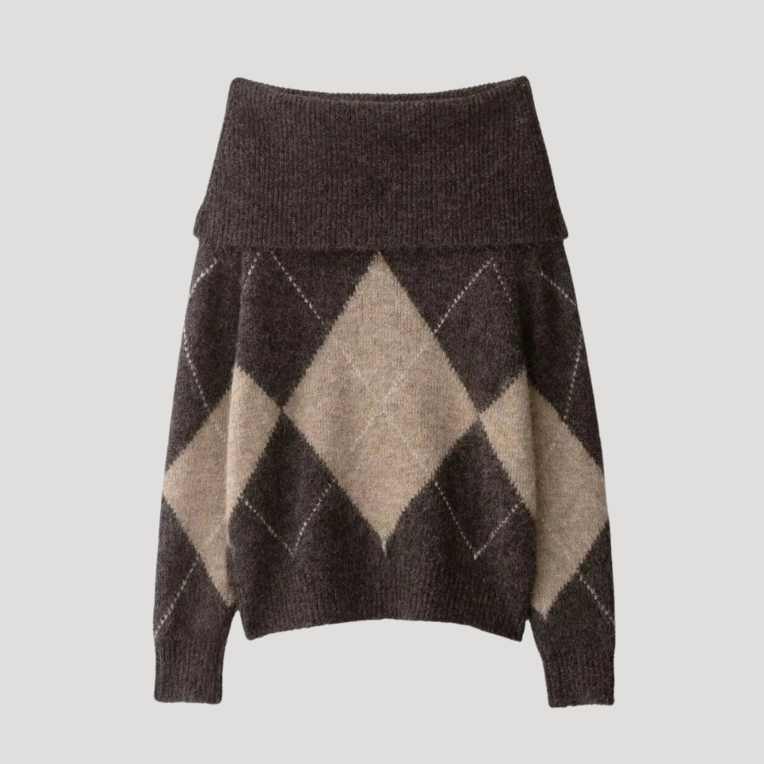 Gabriella | Pull Donna Argyle Spalle Scoperte