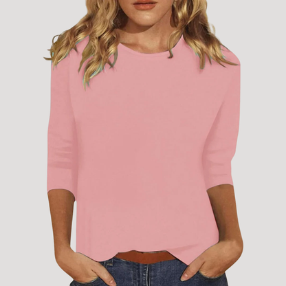 Rocio | Blusa Donna Casual Collo Rotondo Maniche 3/4