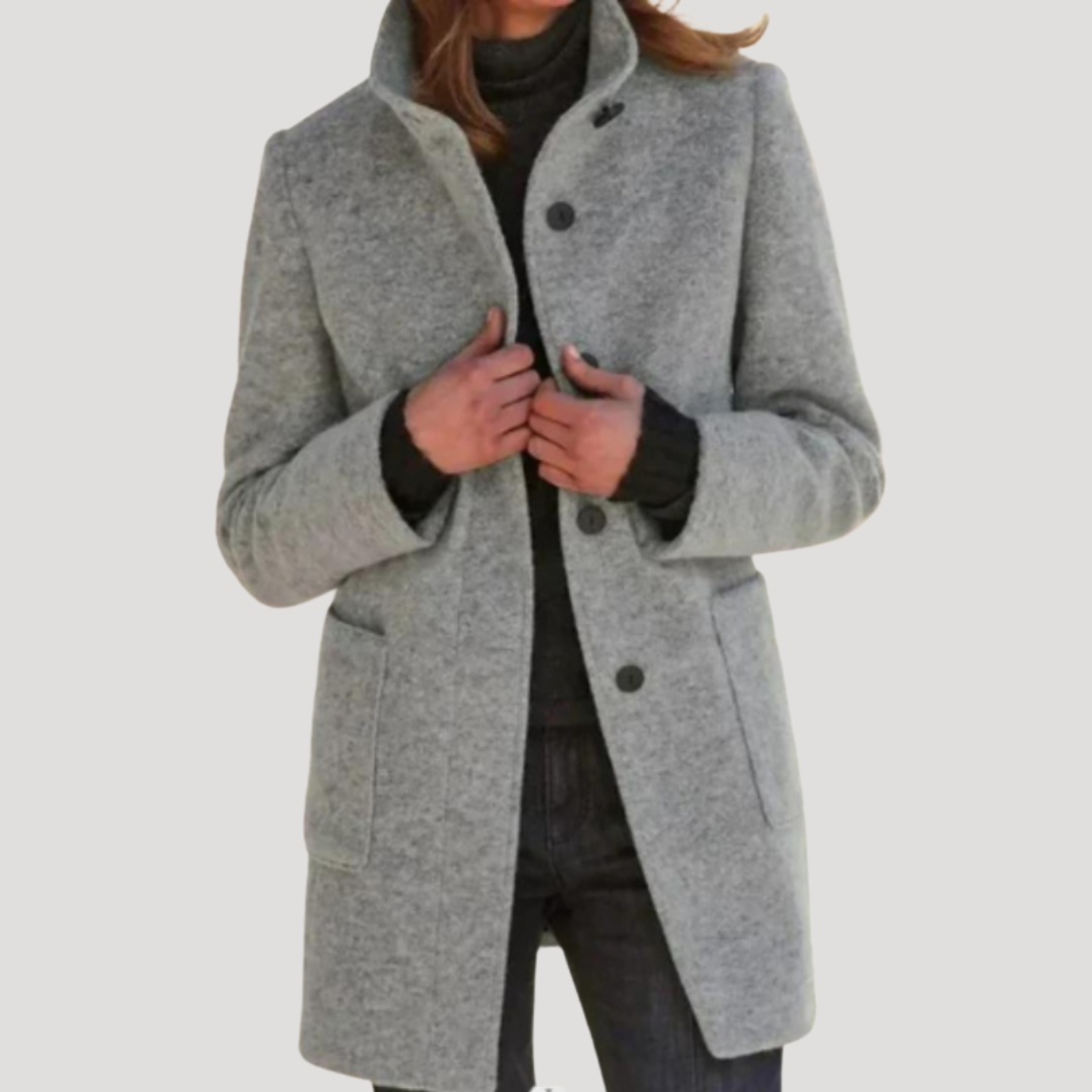 Daisy | Cappotto Lungo Donna con Collo Alto