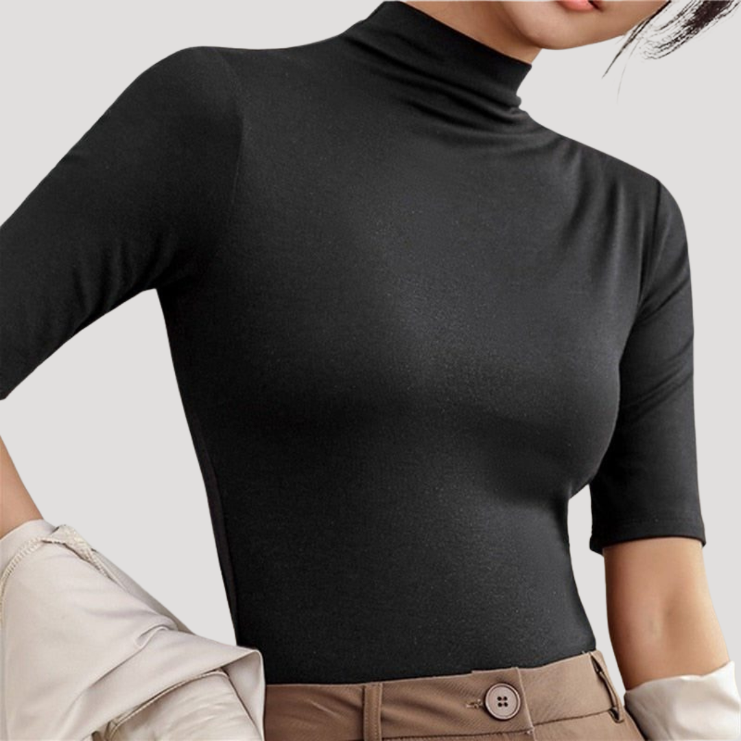 Milena | Top Donna Collo Alto Maniche Corte