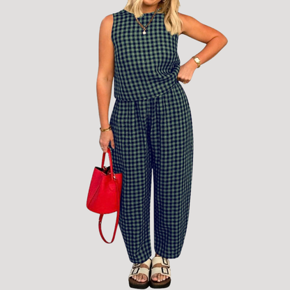 Sabrina | Completo Donna Vichy Pantalone Casual