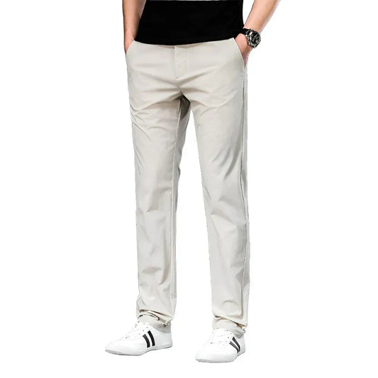 Cristian | Pantaloni chino dritti con tasche laterali da uomo