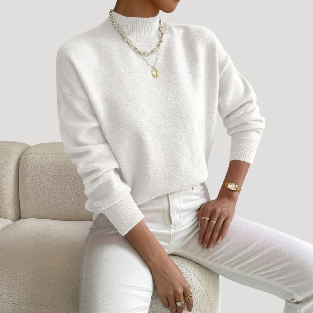 Vivian | Pull Donna Collo Alto Maniche Lunghe