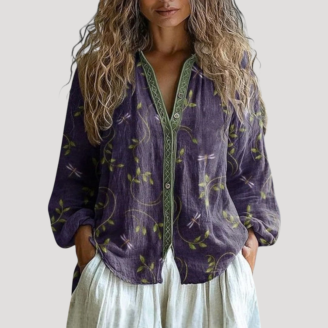 Aimee | Blusa Donna Bohemien Stampata