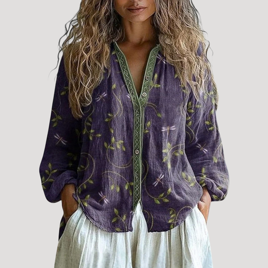 Aimee | Blusa Donna Bohemien Stampata