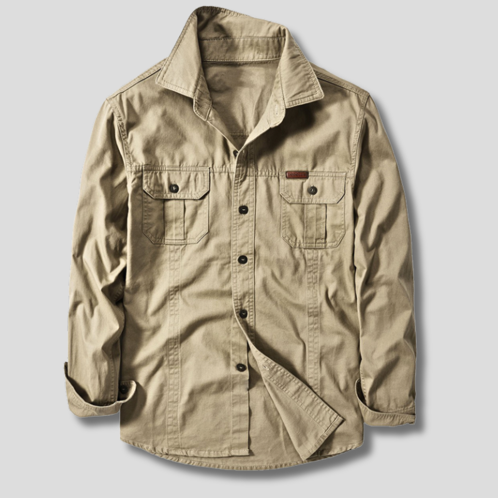 Stefano | Camicia cargo con due tasche sul petto da uomo
