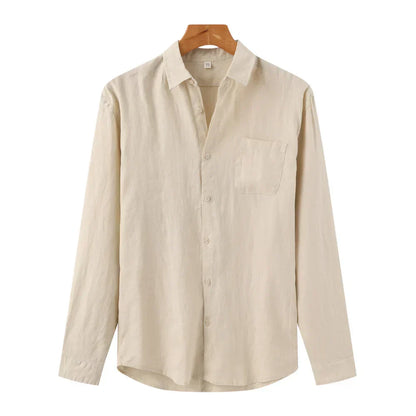 Andrea | Camicia a maniche lunghe con taschino da uomo