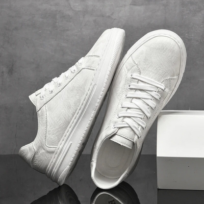 Fernando | Sneakers basse con lacci e suola bianca da uomo