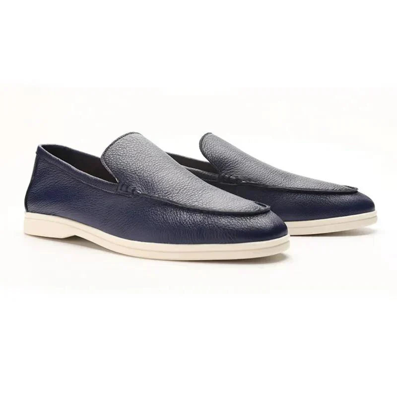 Orazio | Mocassini slip-on con suola bianca da uomo