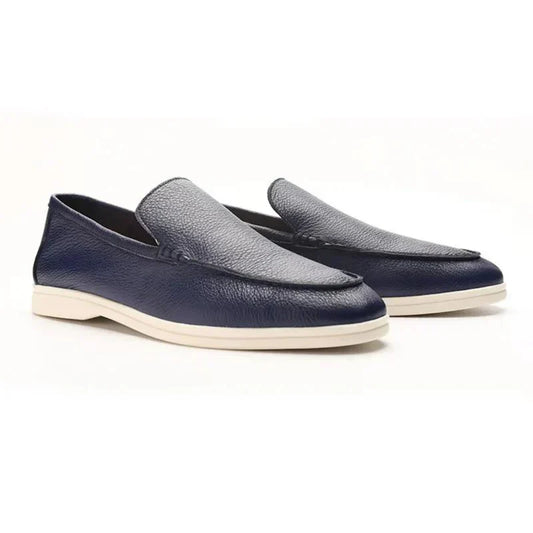 Orazio | Mocassini slip-on con suola bianca da uomo