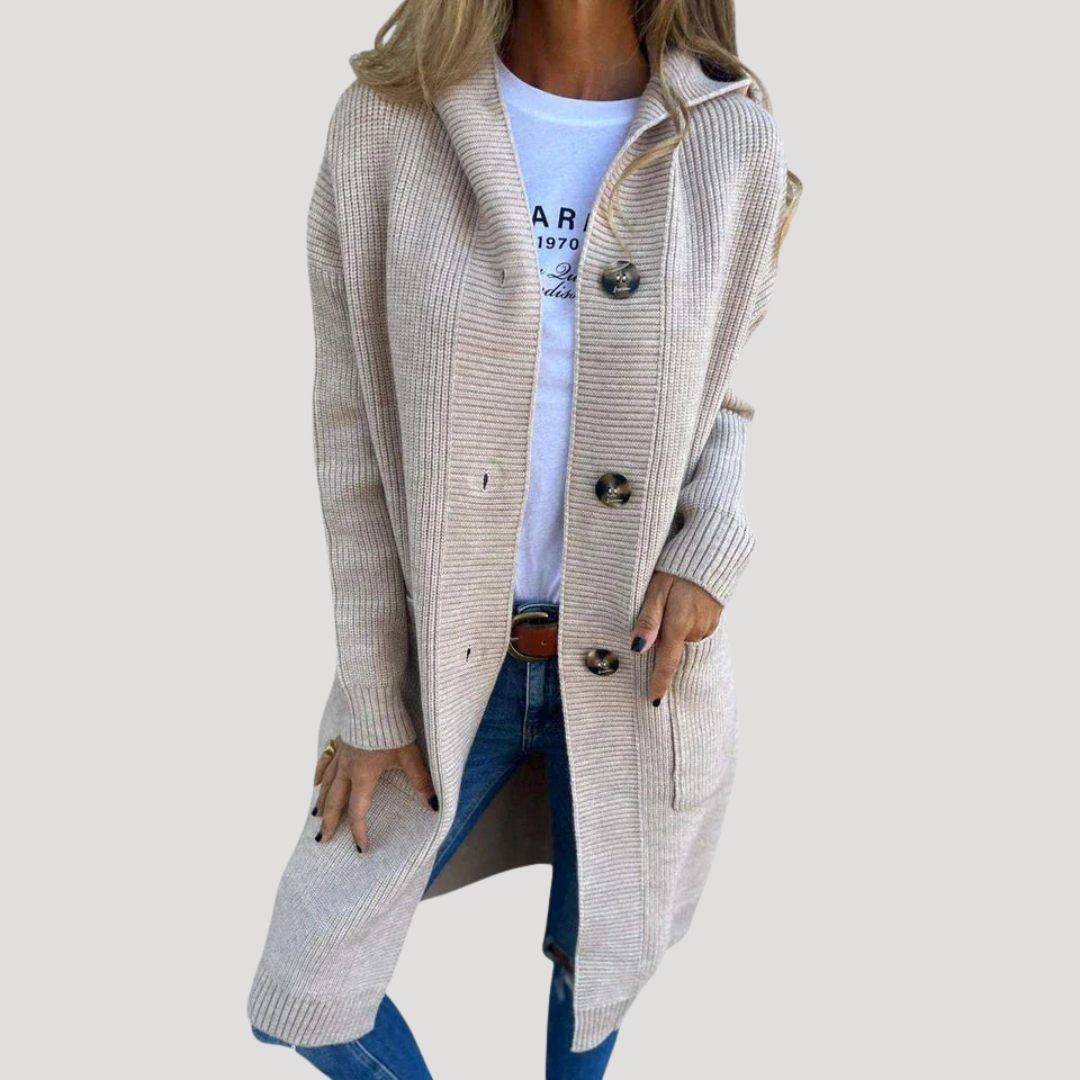 Monica | Gilet Donna con Cappuccio e Bottoni Casual