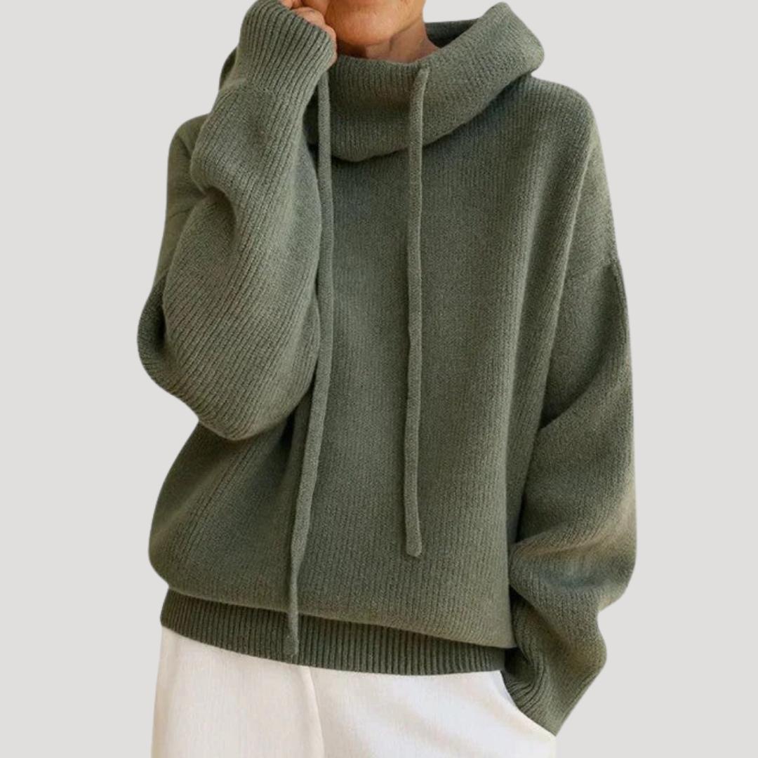 Maryse | Pull Donna Cocooning con Cappuccio Casual