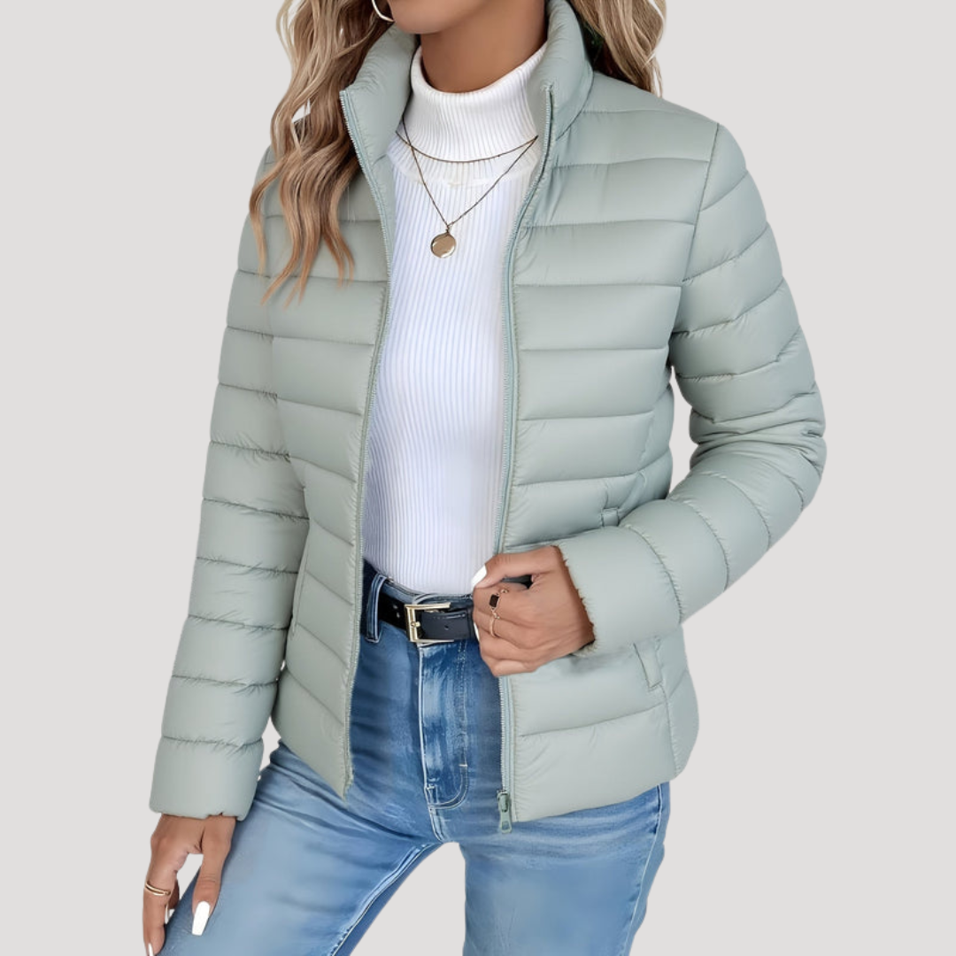 Gemma | Giacca Padded Donna Con Zip e Collo Alto