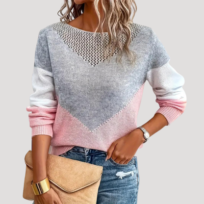 Margaux | Maglione Donna in Maglia con Motivi Geometrici