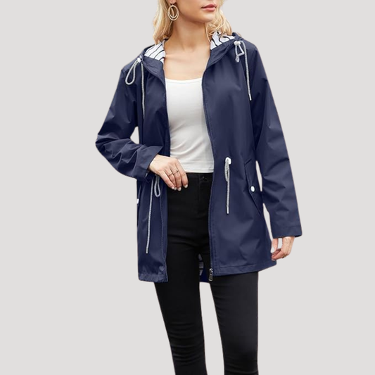 Asia | Giacca Donna Zip con Cappuccio e Corda di Regolazione