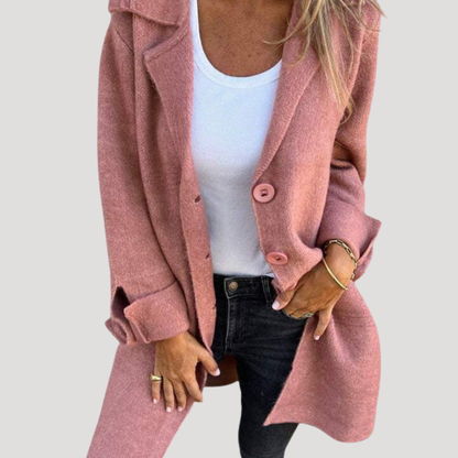 Amy | Cappotto Lungo Donna Casual con Rever