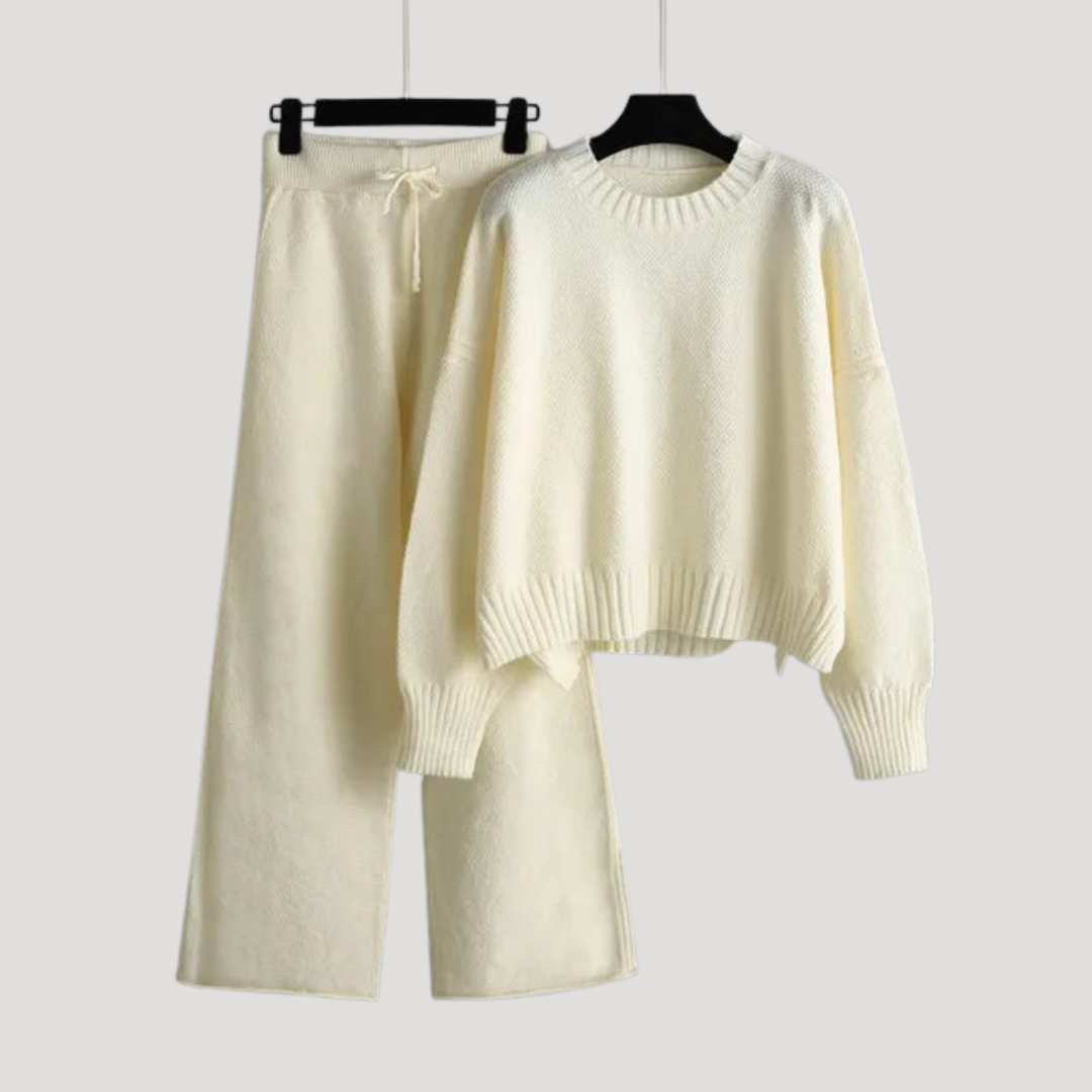 Michelle | Completo Donna in Maglia Pull e Pantaloni Larghi