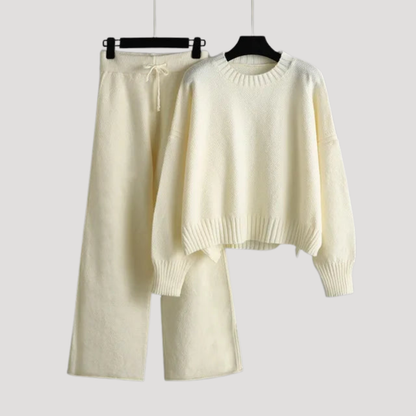 Michelle | Completo Donna in Maglia Pull e Pantaloni Larghi
